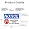 Signmission Industrial Water Do Not Drink, 18 in W x Rectangle, Aluminum OS-2PACK-NS-A-1218-L-13693 - alternate 5
